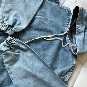 long sleeve jean dress